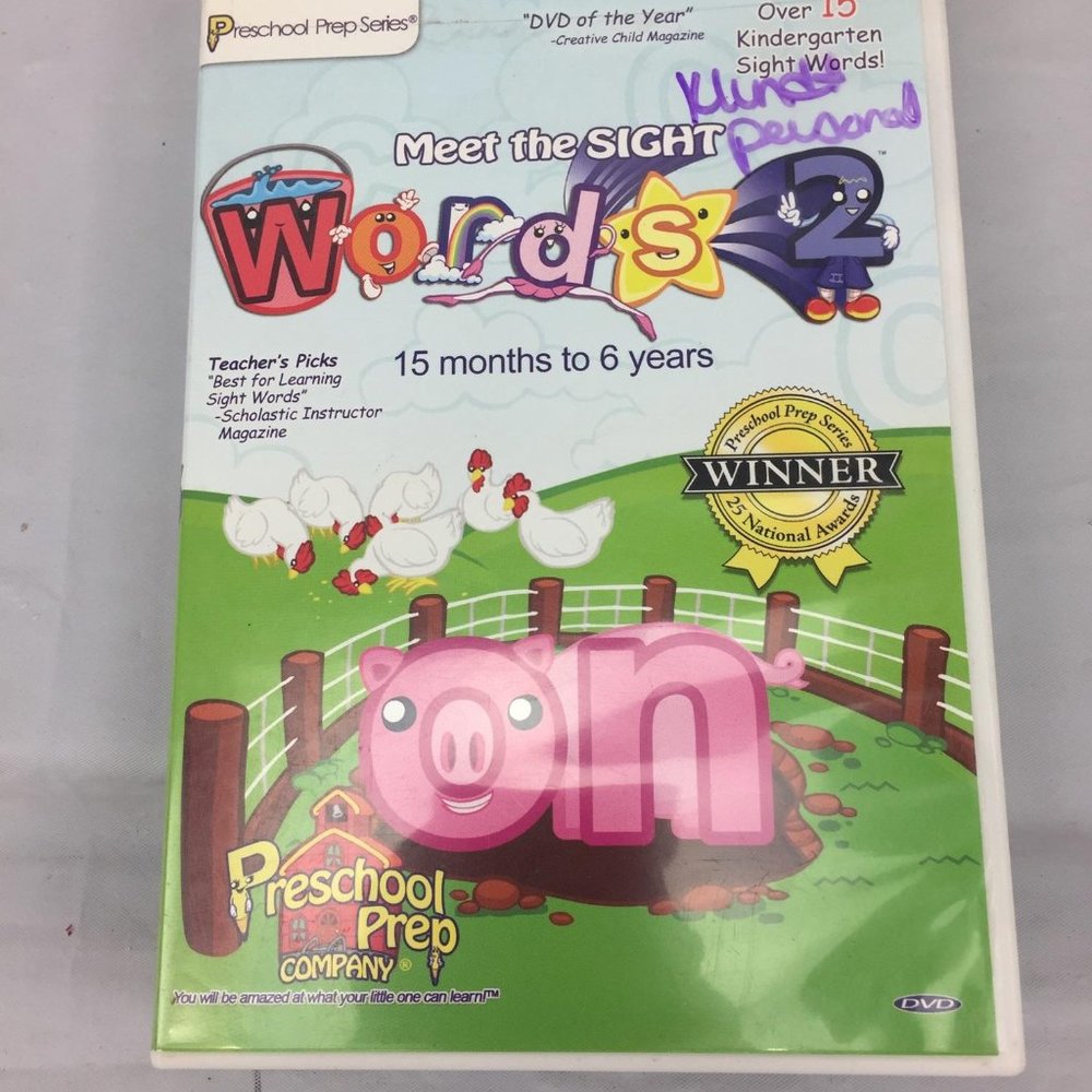Meet the sight words 2 DVD preschool kindergarten